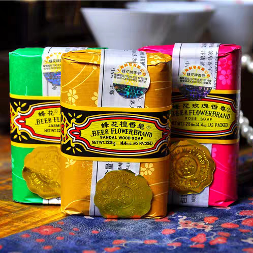 Soap sandalwood contains rose with jasmine