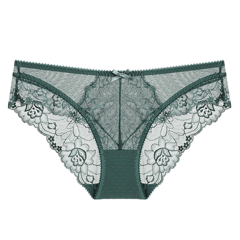 Ropa interior de encaje Amazon transfronterizo sexy damas más tamaño sexy tentación transpirable calzoncillos ropa interior