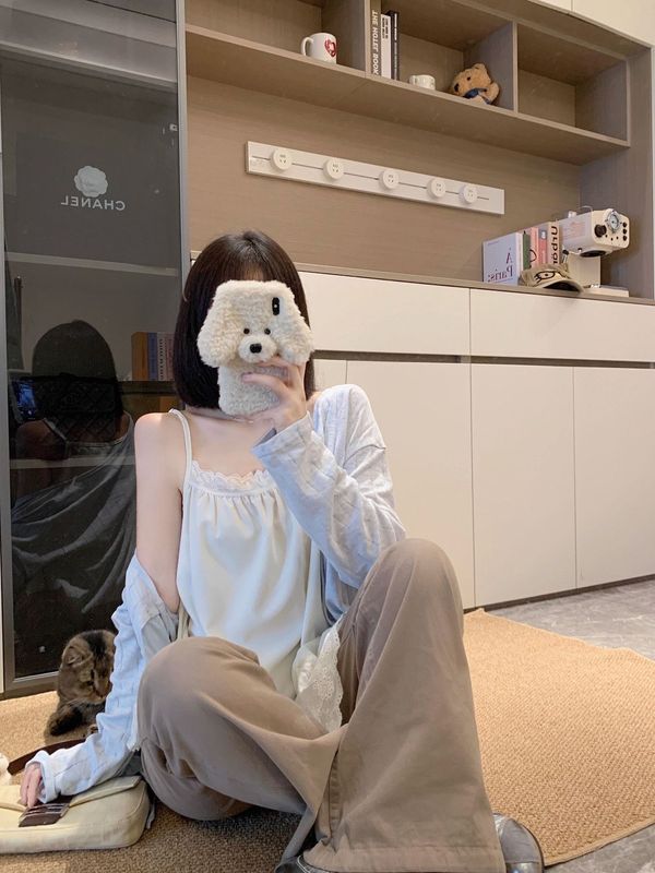 蕾丝吊带背心女夏季设计感小众内搭打底绝美外穿无袖上衣小衫秋季|undefined