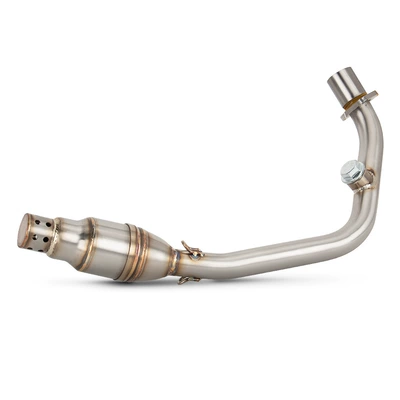 Motorcycle Exhaust Pipe Modification Motorcycle exhaust pipe - stainless-steel-front-section-including-silencer