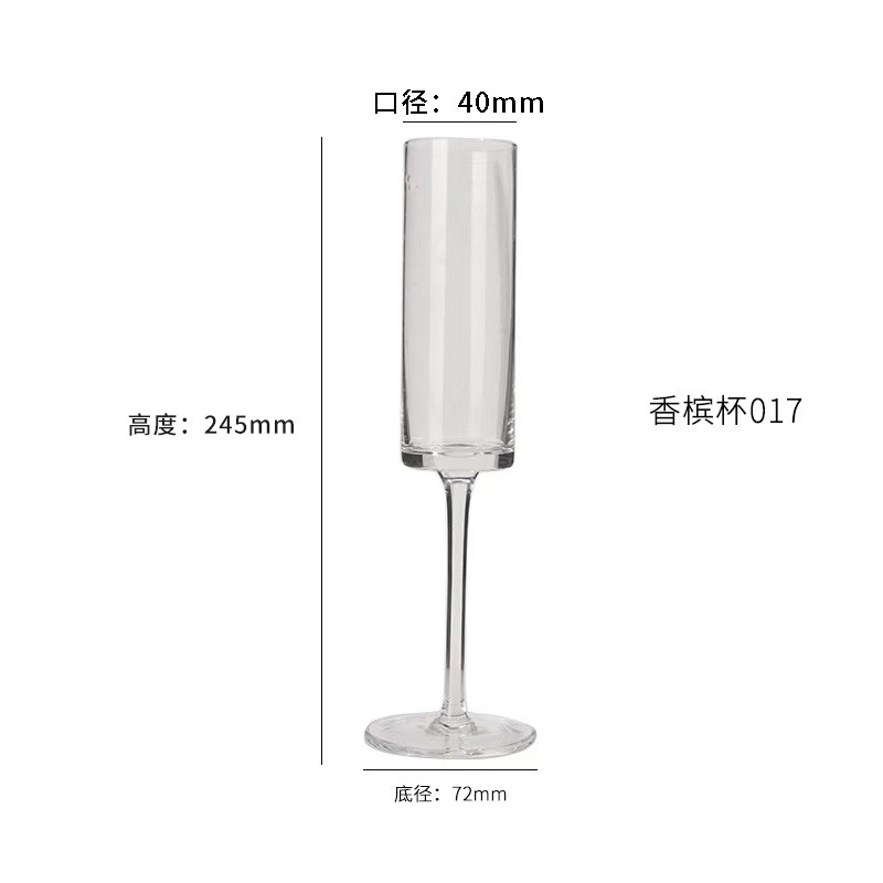 Tazas de vidrio de alto valor de visualización casera tazas de cristal tazas de champán tazas de vidrio de alto nivel