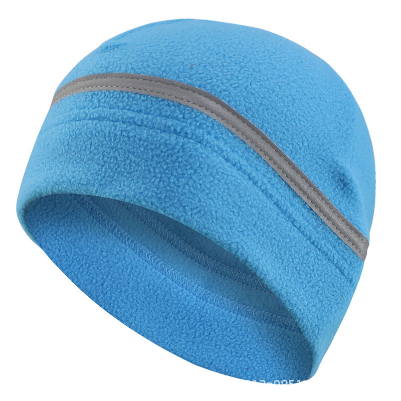 Sombrero de orejas reflectante para correr por la noche, sombrero de lana reflectante, sombrero de invierno al aire libre, sombrero de motocicleta, sombrero de esquí, sombrero de calor a prueba de viento