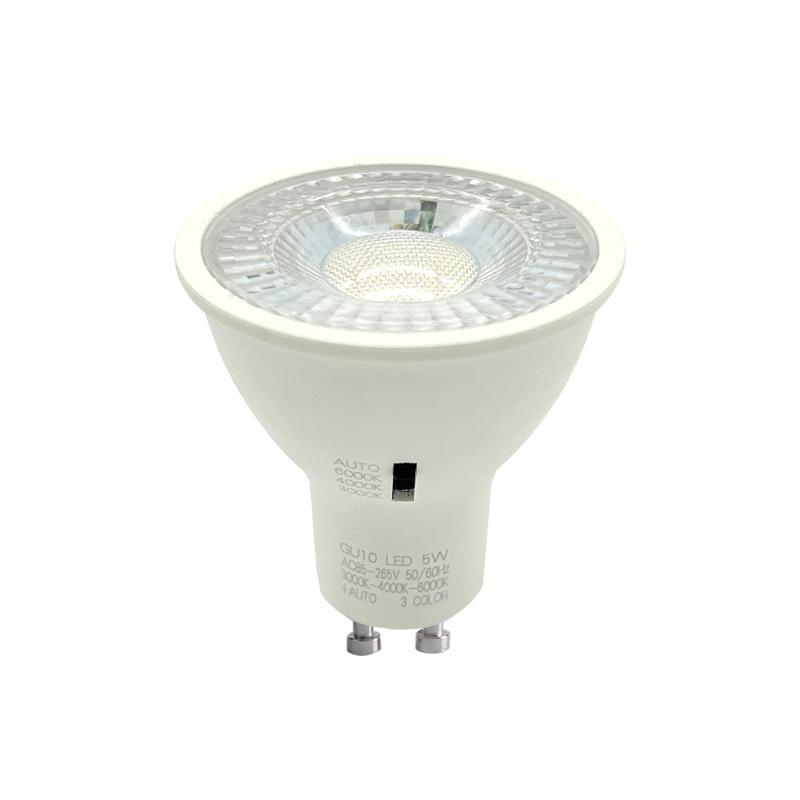 Dial-coded light cup cross-border exclusive source direct sales manufacturer GU10 Dial-coded light cup color temperature lamp cup light source uncoded