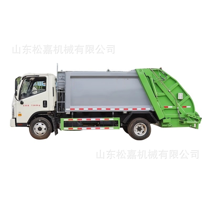 Vehículo eléctrico de limpieza de basura de cuatro ruedas nueva energía vehículo sanitario medioambiental colgante de barril de descarga de propiedad de la comunidad pequeño camión de transporte de basura