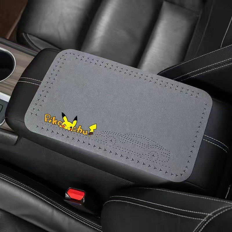 Universal – Console Elbow Support Armrest box pad - pikachu-calm-gray-1-piece