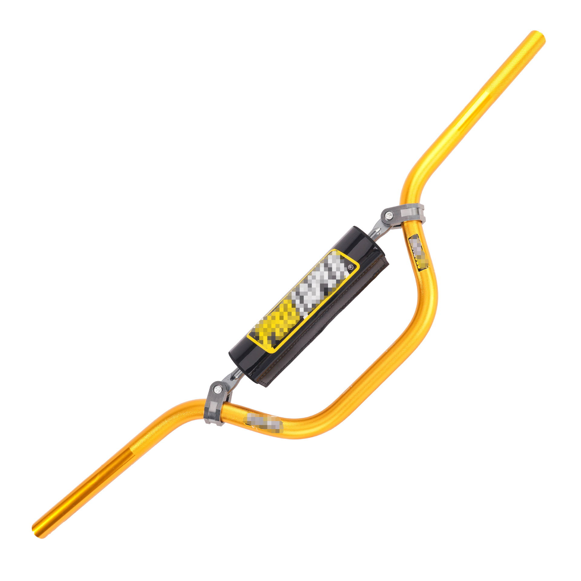 Tubo U dorado + barra transversal + algodón protector de pecho