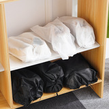 Сумка для обуви из нетканого материала, сумка для хранения, белая обувь, бахилы для путешествий, на шнурках