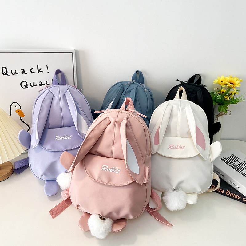 Cartoon Cute Kidsren's Backpack Kindergarten Kidsren's Lightweight Small Backpack 3-6 Years Old Kidsren's Nylon Cloth Travel Bag Trendy