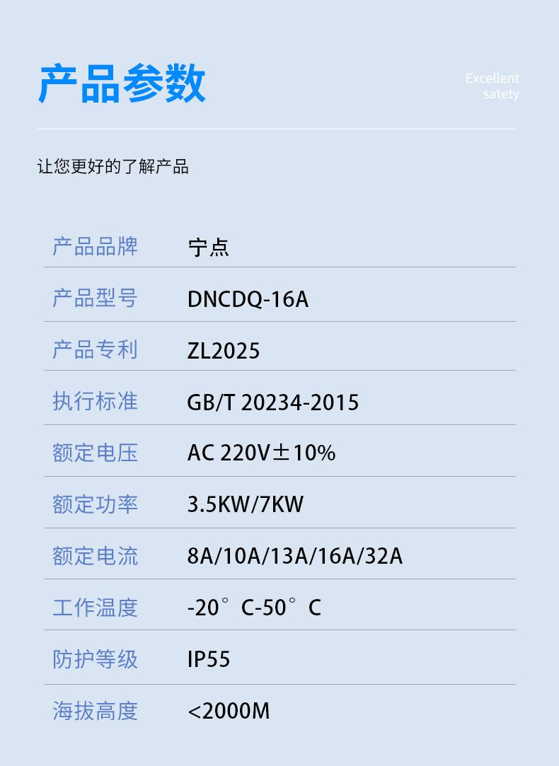 European Standard Plug Charging and Discharging Two-In-One On-Board Charging Gun 16A Household Electric Vehicle Charger Gbt National Standard