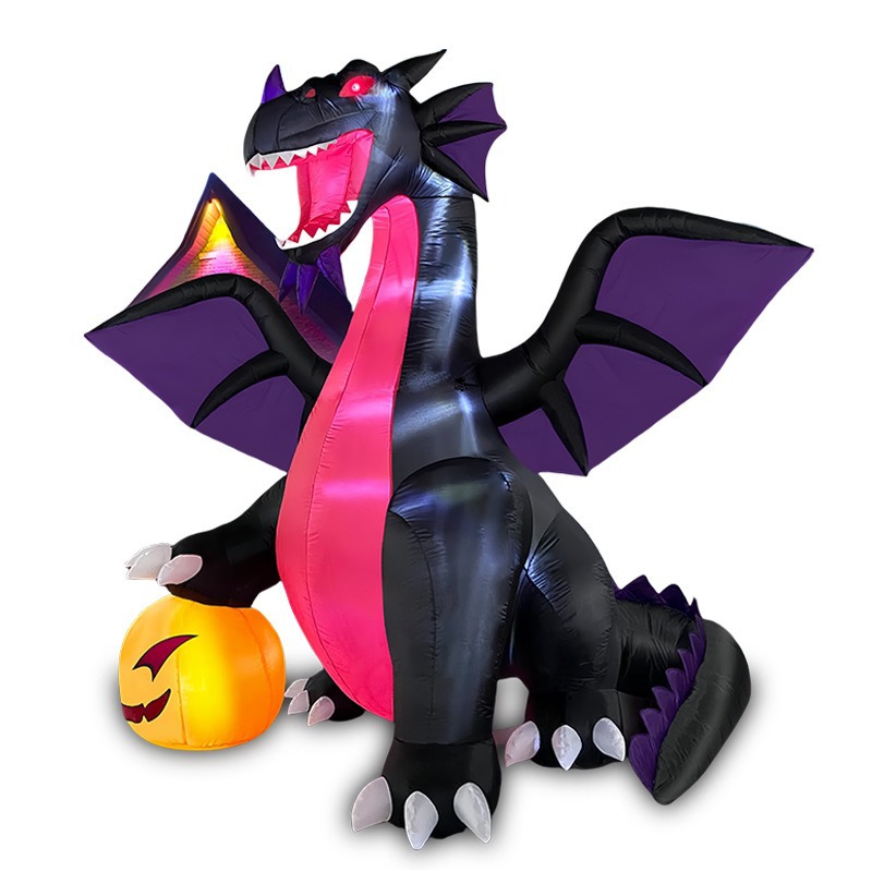 블랙 드래곤이 호박을 밟는다