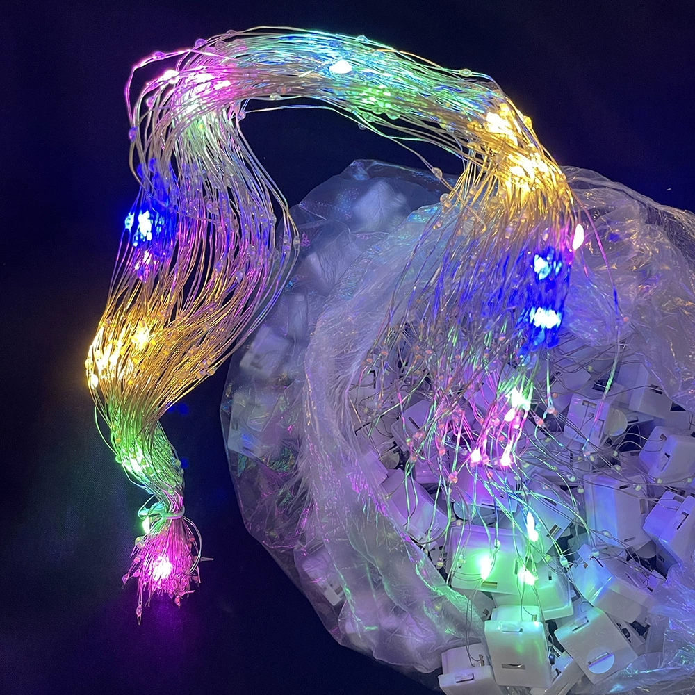 LED copper wire fairy lights, 3‑mode adjustable, warm/multi colors, AG13/LR44 battery