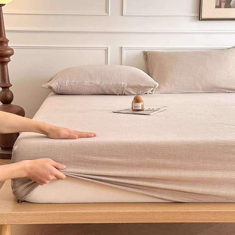 Silla de cama de algodón puro, sábana antideslizante engrosada de invierno de una sola pieza, colchón Simmons, cubierta protectora con todo incluido, juego de tres piezas