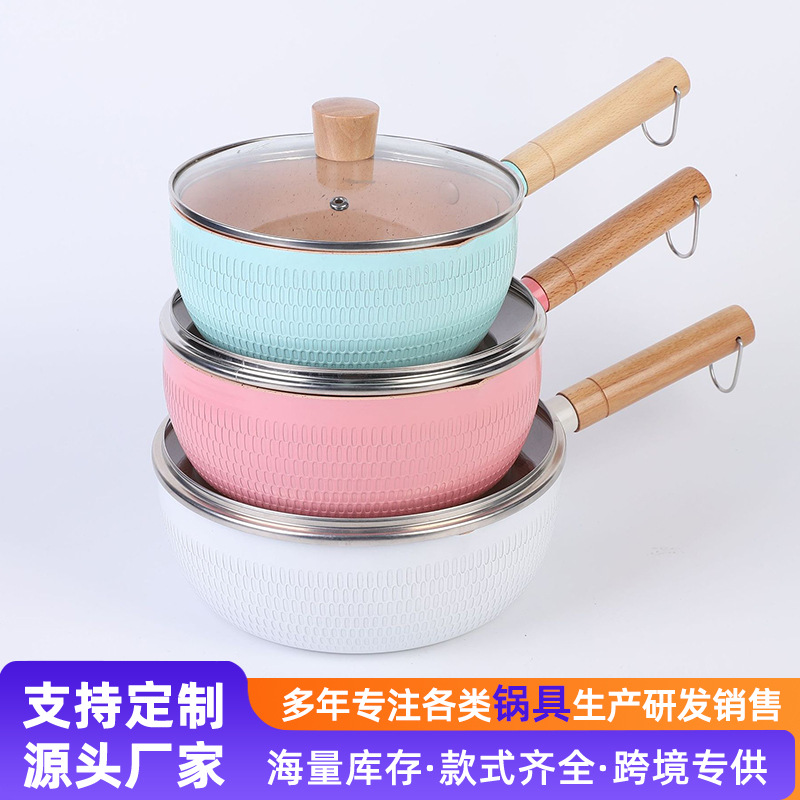 Tres piezas de set de paneles caseros guisado antiadherente regalo de reunión anual al por mayor multifuncional caja de regalo de cocina de cocina