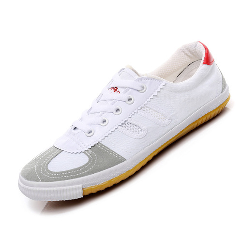 Spring and autumn breathable sports volleyball shoes for men and women training shoes men's track and field canvas mesh shoes tendon bottom non-slip white sneakers