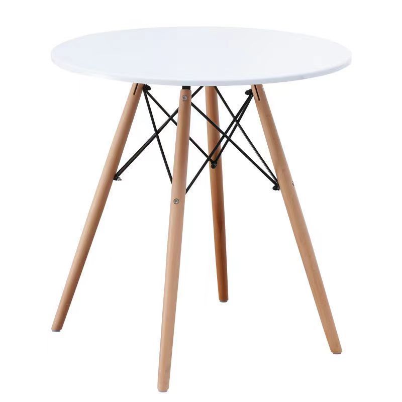 Mesa de comedor redonda para el hogar, mesa de negociación de recepción de café, moderna, sencilla, de lujo, accesible, para apartamento pequeño, mesa redonda pequeña Eames
