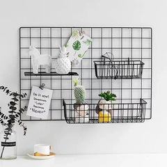 パレットバスケットフックinsネット赤鉄芸メッシュ収納バスケット写真壁部品装飾品寮棚