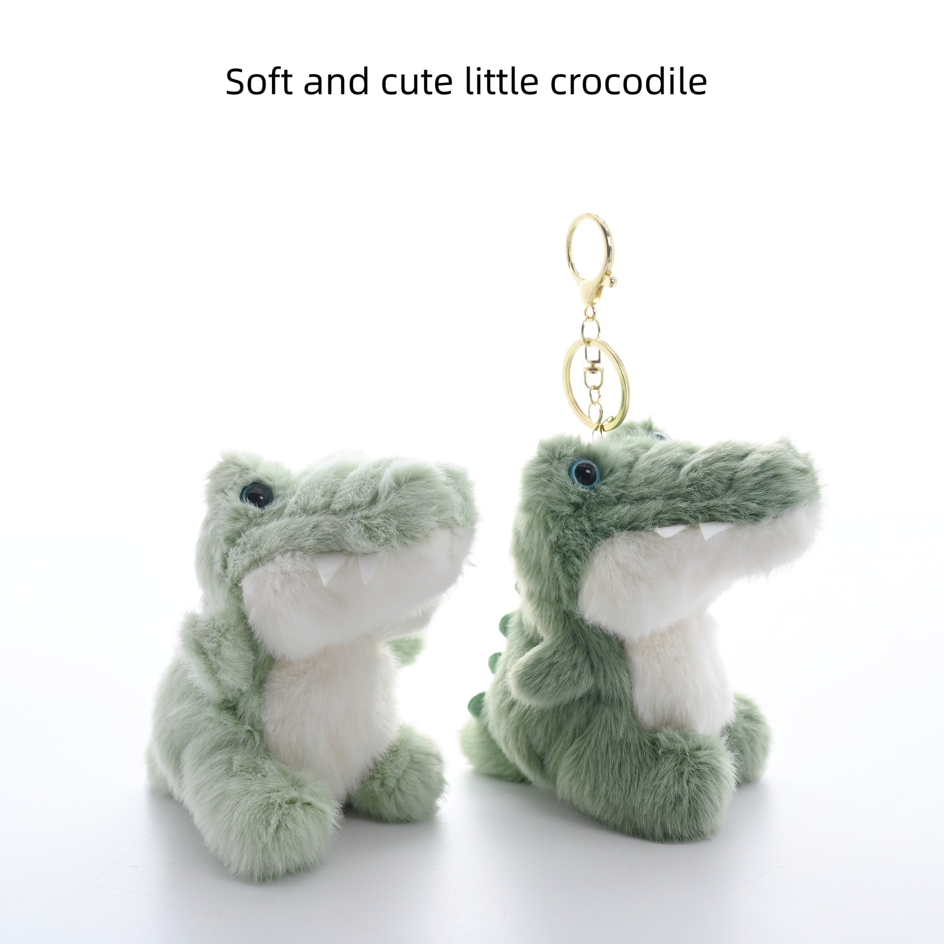 Cute plush crocodile