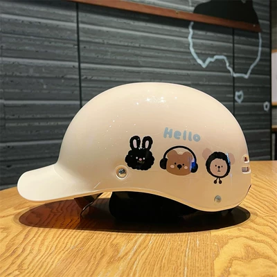 Cute Duckbill Cap 3C Certified: Motosiklet kaskı (dəbilqə)