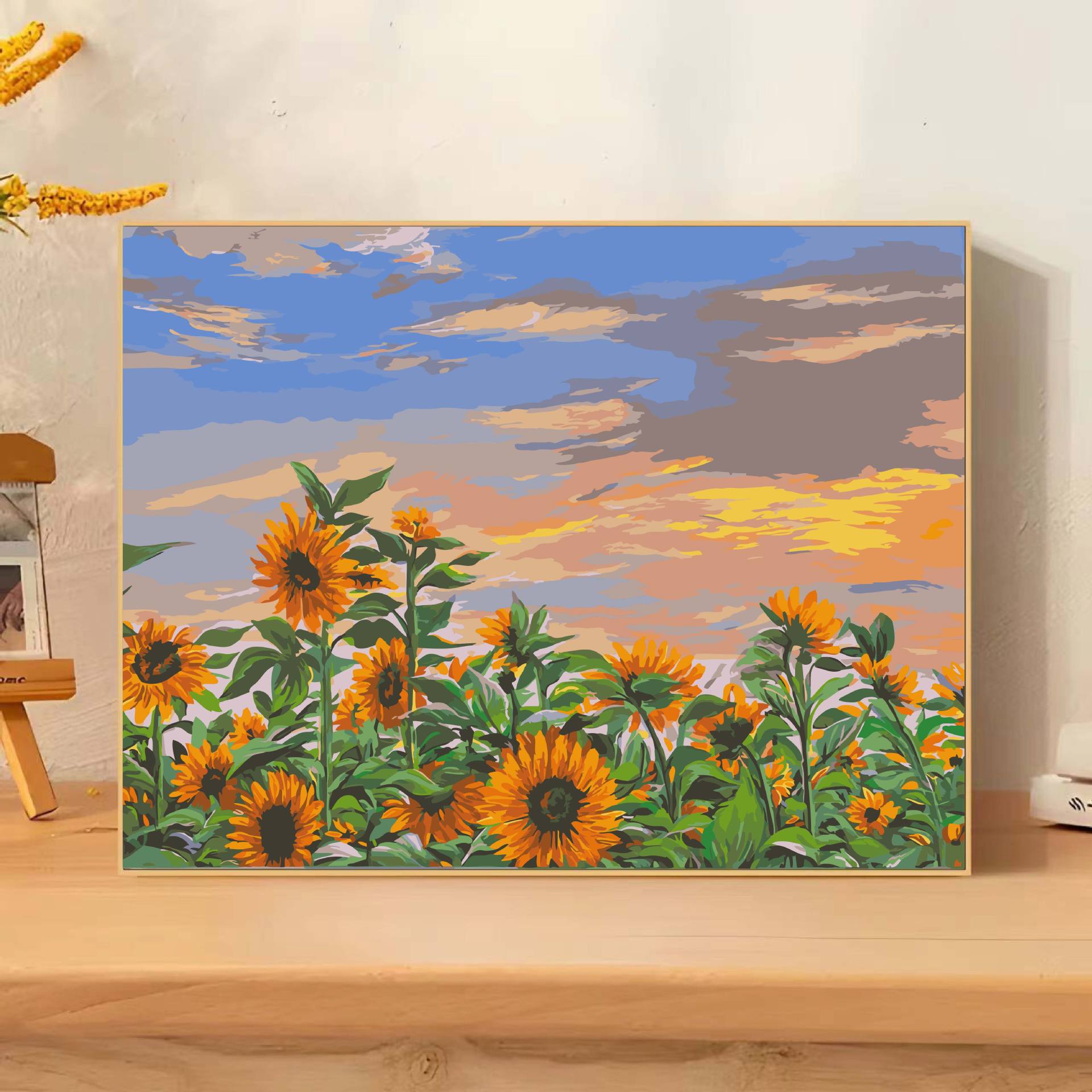 Pintura al óleo digital hecha a mano diy relleno sala de estar decoración de pintura colgante arte relleno pintura al óleo al por mayor