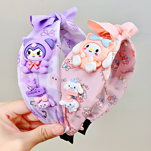 Sanrio children's hairband Korean version new baby cute hairband little girl face wash bundle hair pressure hair headband hair accessories