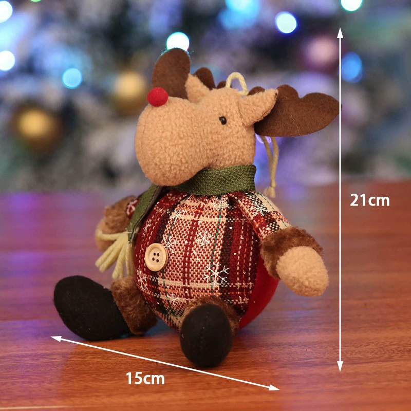 Christmas small table decorations, 20 cm, assorted festive hanging and standing figures