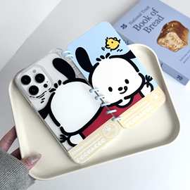 书本壳卡通美乐蒂KT猫适用苹果16promax手机壳iPhone15翻盖14/13