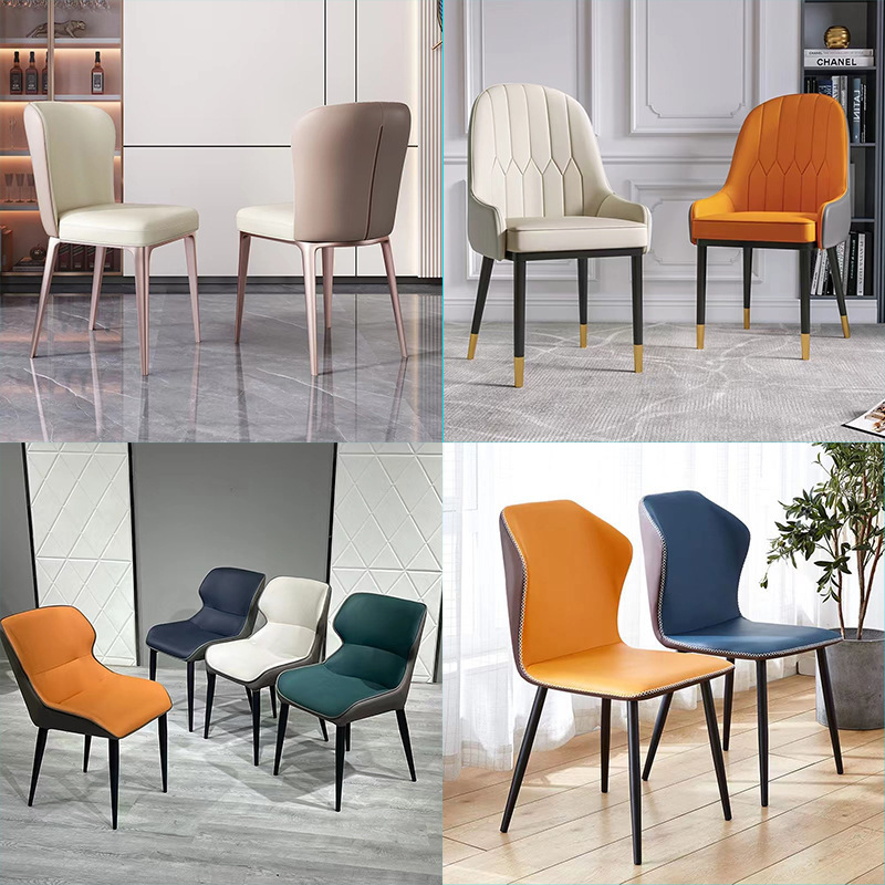 Solid Wood Dining Chair, Luxurious Chair for Home Use, Backrest Chair, Simple Modern Dining Chair, Hotel Chair, Soft Upholstered Caf&eacute; Chair, Leisure Chair