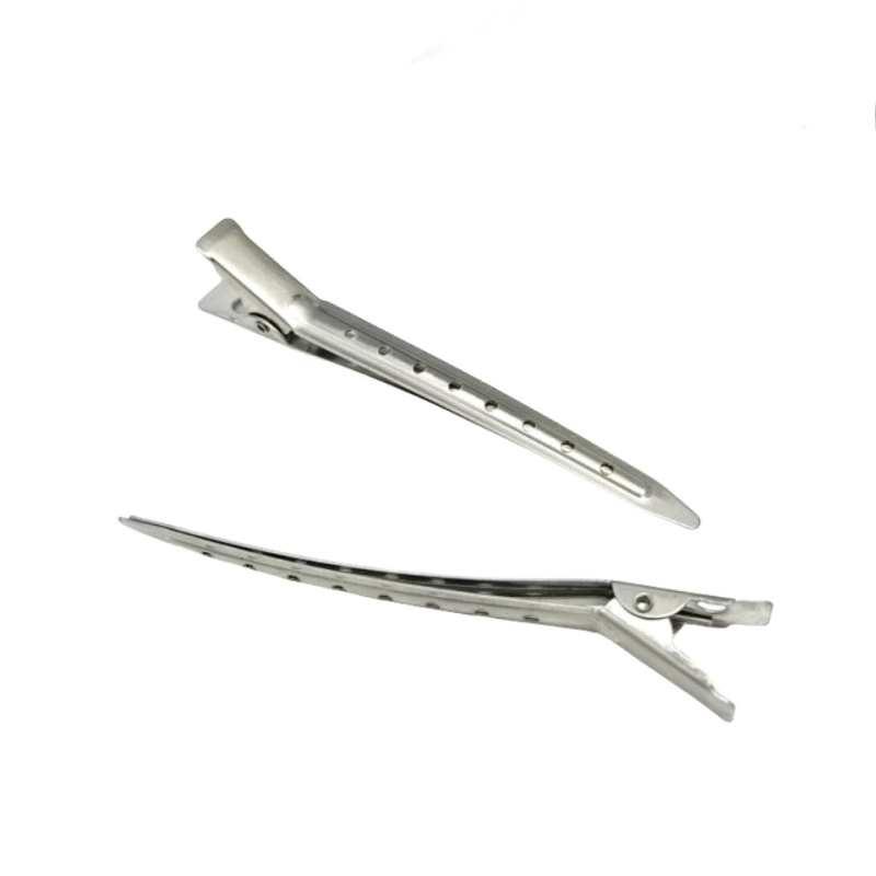 Hair Clip 9 cm, 304 Stainless Steel, Large Non‑Traceless Salon Clip