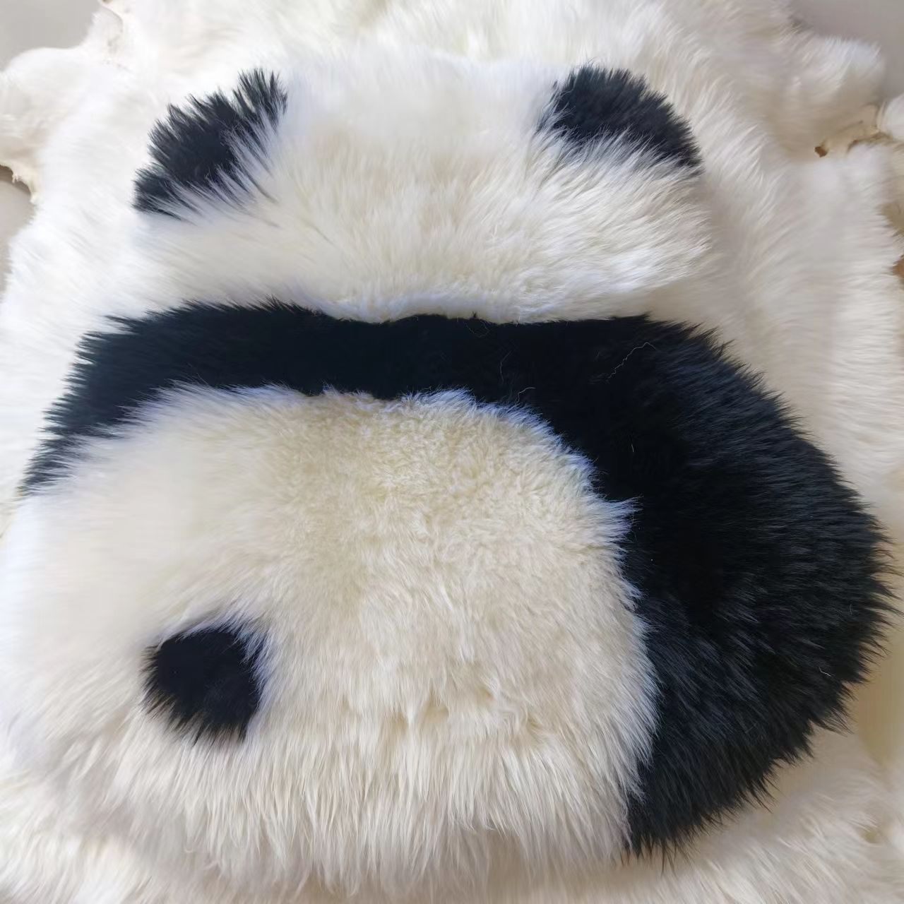 Cute Panda Wool Floor Mat display picture 4