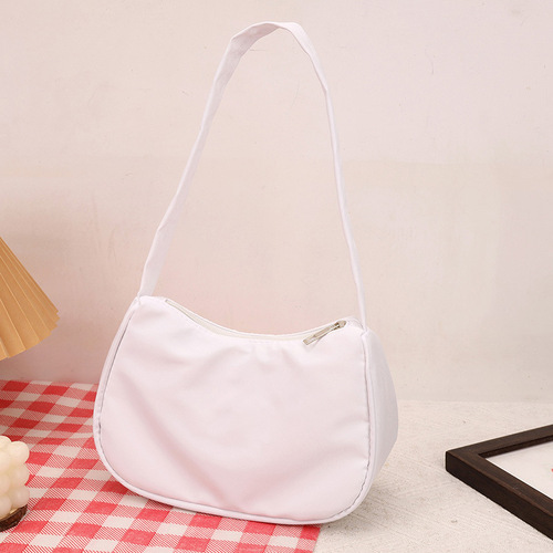 Personalized Niche Women's Single Strap Bag 2024 New Arrival Simple and Fresh Underarm Bag Simple Crescent Bag Women's Crossbody Bag
