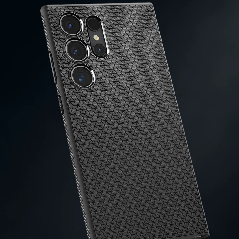 Spigen подходит для чехла для мобильного телефона Samsung S24Ultra, мягкий чехол с крестообразным узором Apple 15, универсальный защитный чехол от падения