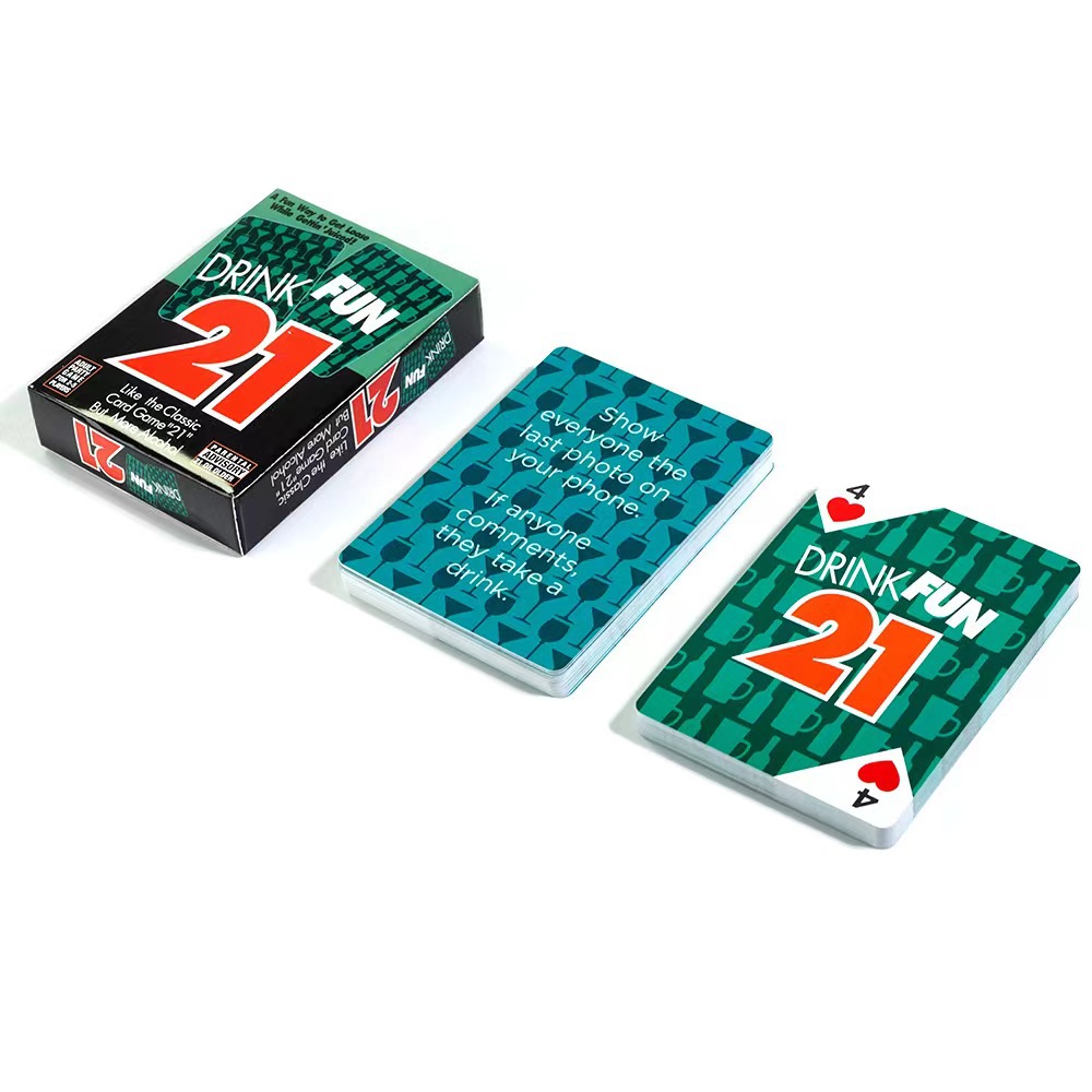 Drink Fun 21 Full English Romantic Drinking Party Couple Game Cards Support Dropshipping Cross-Border_voghion.com