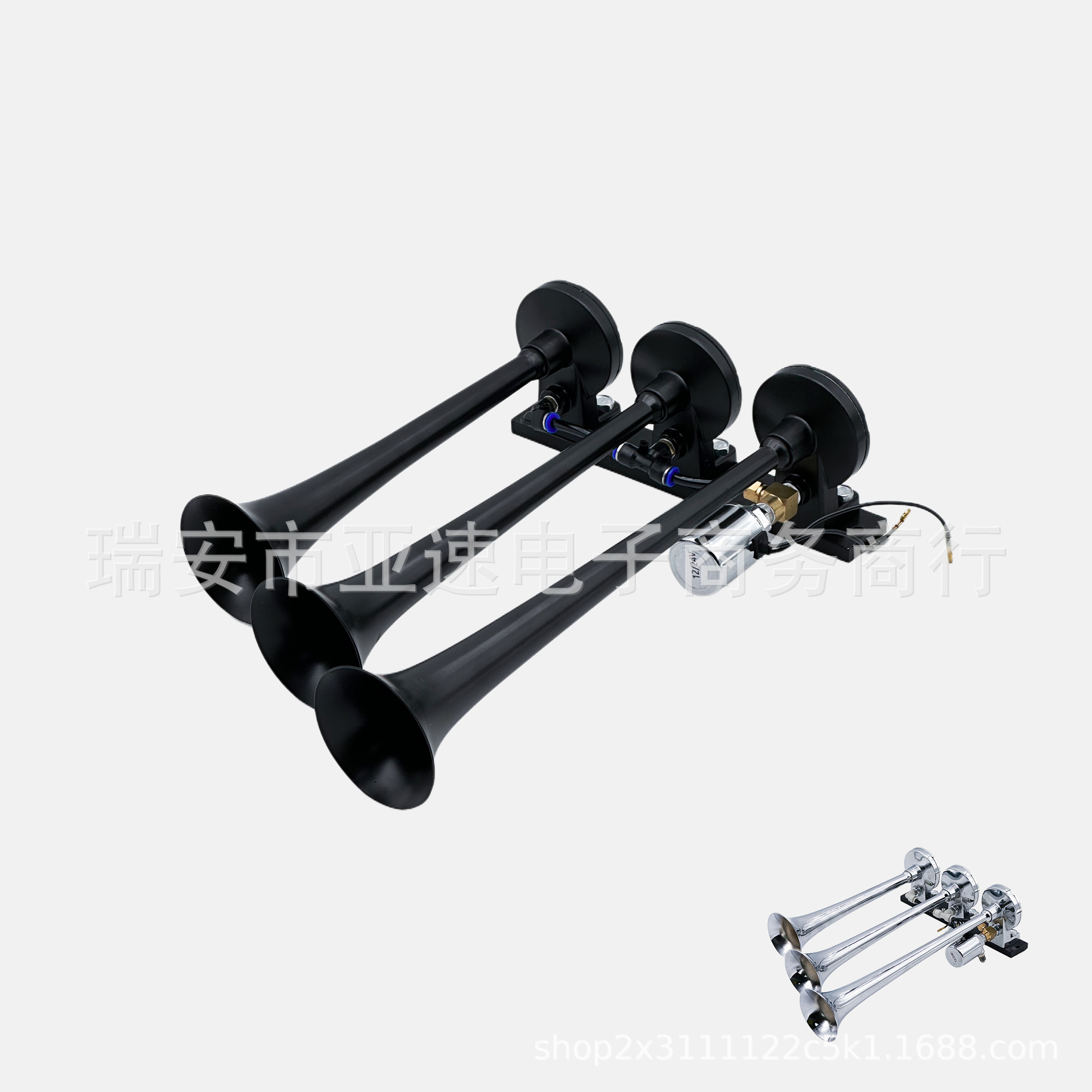 Bocina de Aire Neumática para Vehículo TZ-316A 4 Tubos Alta Potencia 120dB para Camiones y Yates