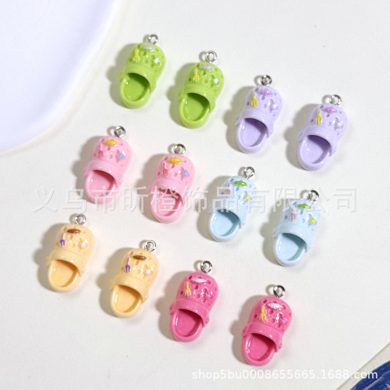 かわいい下駄キーホルダー楽しい漫画シミュレーションスリッパペンダントカップル親友スクールバッグアクセサリーギフトギフト|undefined