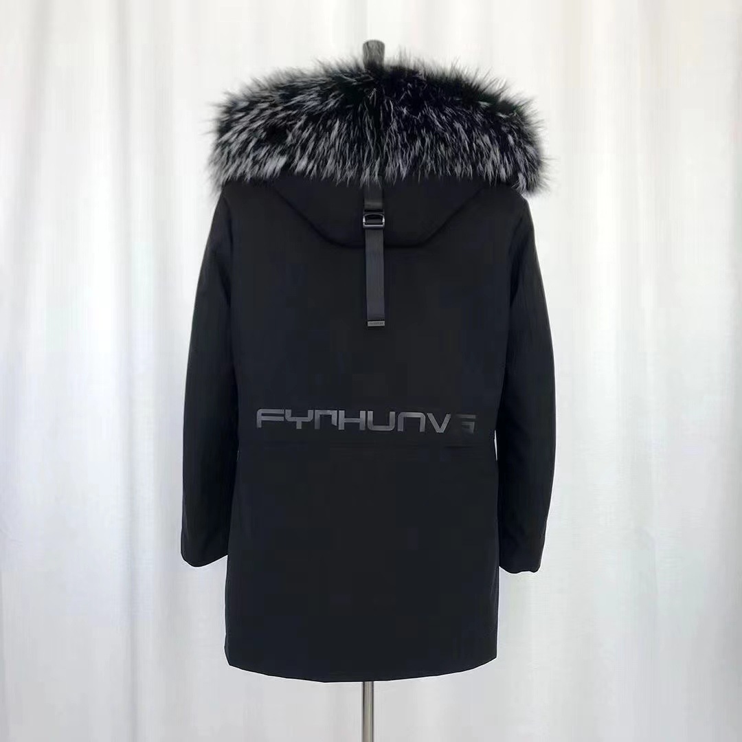 Simba navy blue + Snow Rabbit liner + snowflake fur collar