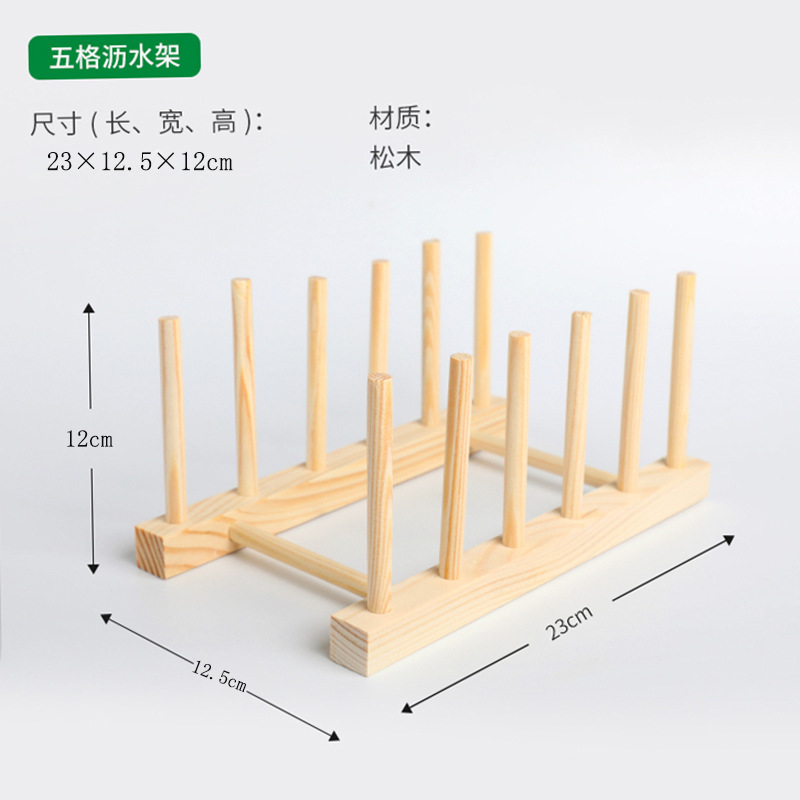 Fábrica Estante de almacenamiento de cocina Vino de bambú Taza de té Estantería Tazón y palillos Estante de almacenamiento Tazón de supermercado multiusos y Plato Estante de drenaje