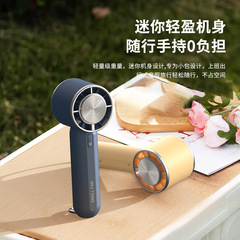 2024 New Ice-Cooling Semiconductor Cooling Fan with USB Charging, Lighting Night Light, Handheld Turbine Small Fan