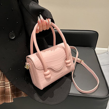 手提鳄鱼纹包包女士2024新款潮时尚韩国小方包高级洋气斜挎包小包