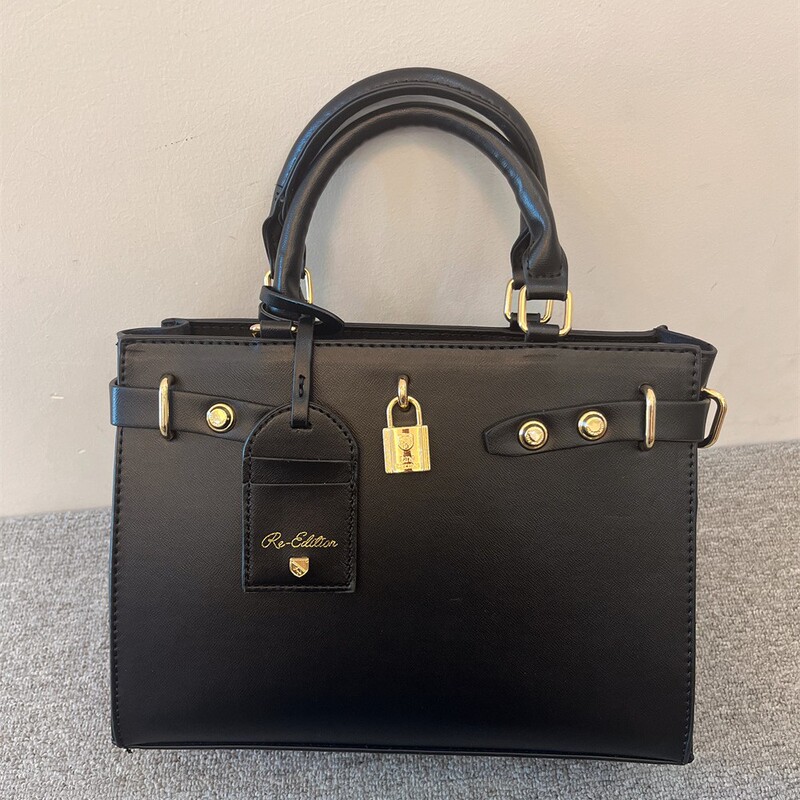 LYN ACCS New Rivet Decorative Lock Kelly Bag Portable Daffy Bag Shoulder Crossbody Women's Bag