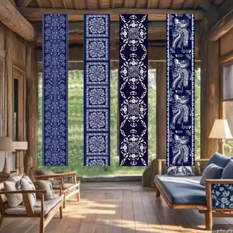 民族风贵州苗族云南挂布定制蜡染扎染风布艺民宿氛围装饰布摆摊布