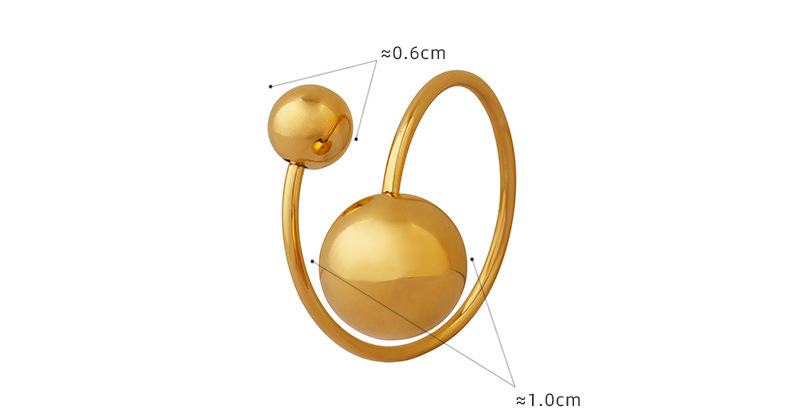Titanium Steel Bead Ring For Women, Versatile Designer Ring_voghion.com