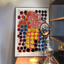 斯德哥尔摩当代艺术家Atsuko Tanaka简约抽象客厅玄关餐厅挂画