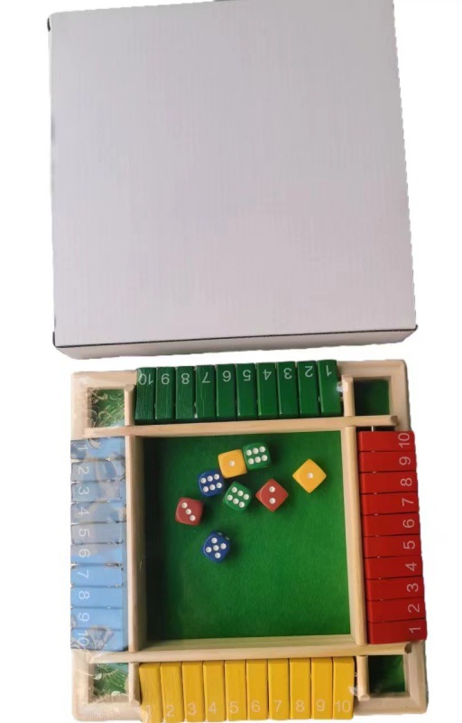 Cecpc Party Interactive Puzzle Wine Ling Toy Board Game Card Cuatro lados Digital Flip Accesorios para juegos de bebida