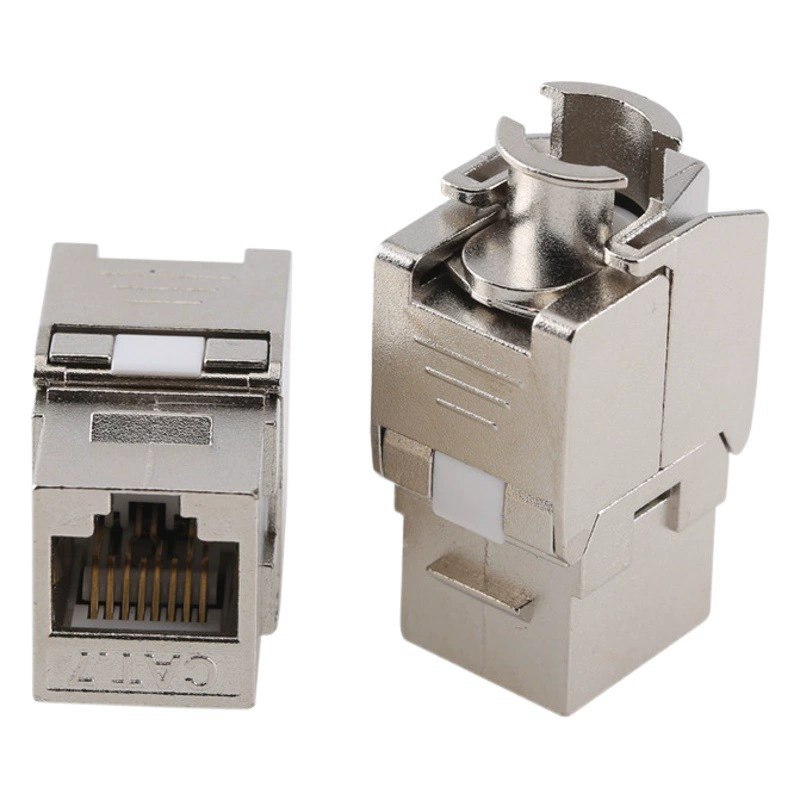 Поставка семи типов экранированных сетевых разъемов, не требующих монтажа, обжимные, CAT7 CAT6a FTP, без инструментов, модули для передачи данных