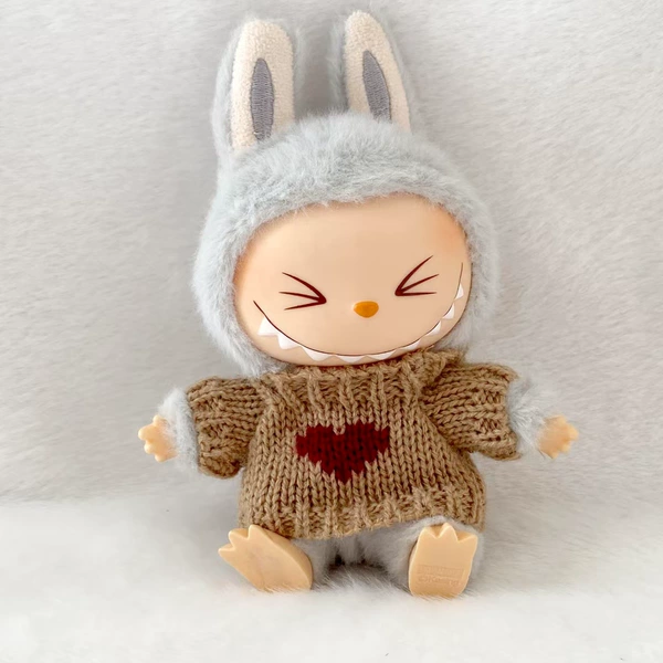 Brown heart sweater