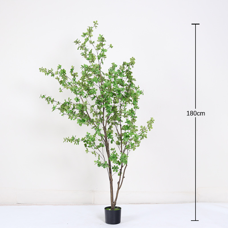 Simulación de plantas verdes de alto nivel de lujo ligero de plantas falsas biónicas interiores maceta sala de estar decoración paisajística de aterrizaje image 13