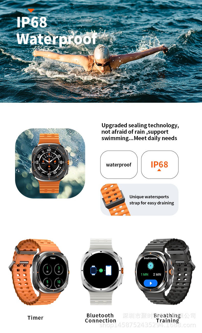 js watch7 ultra Bluetooth Call Smartwatch Voice Assistant Weather, Music Heart Rate, Blood Pressure undefined