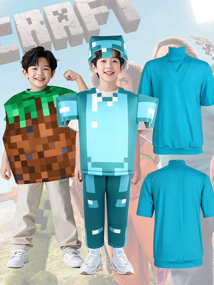 5 Minecraft звуковых страж cosplay костюмы Хэллоуина Minecraft ролевая игра костюмы