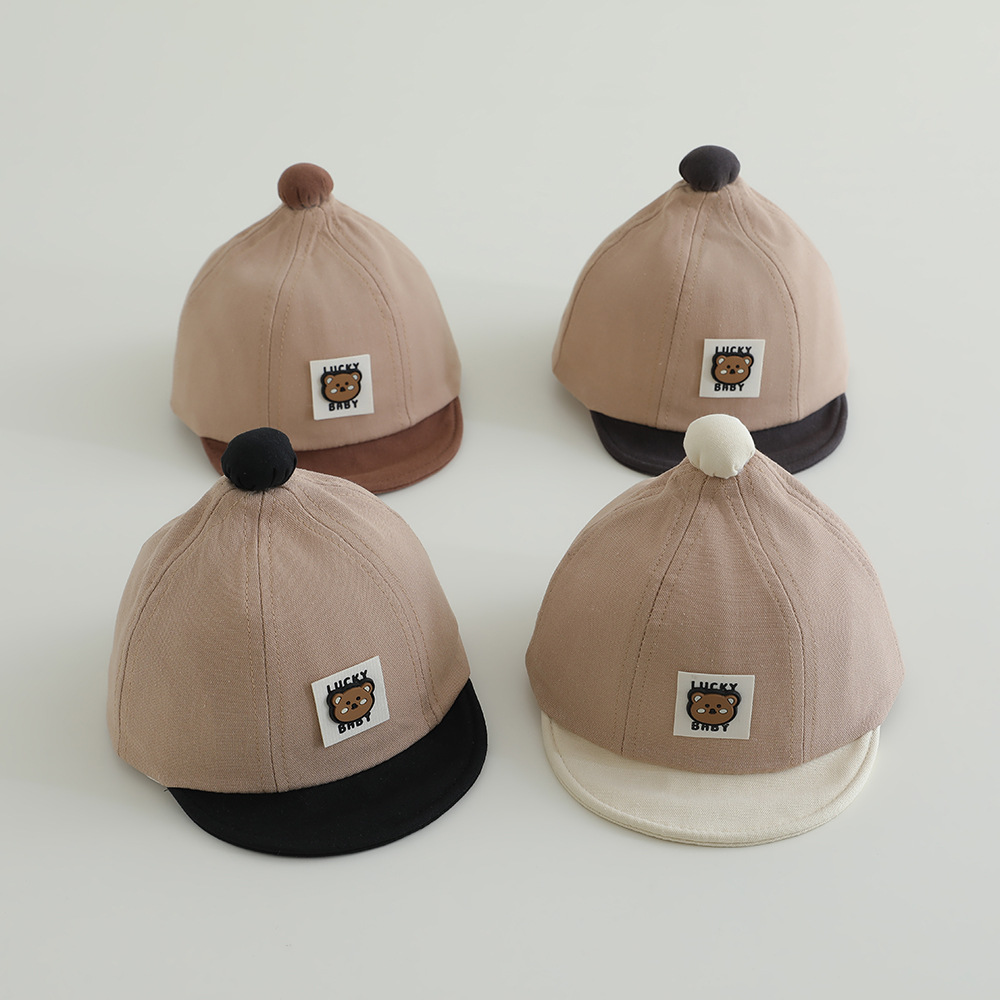 12-30 Sombreros para bebés de primavera y otoño delgados ajustables gorra gorra gor