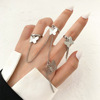 Chain, ring, design fashionable advanced set, simple and elegant design, trend of season, high-quality style